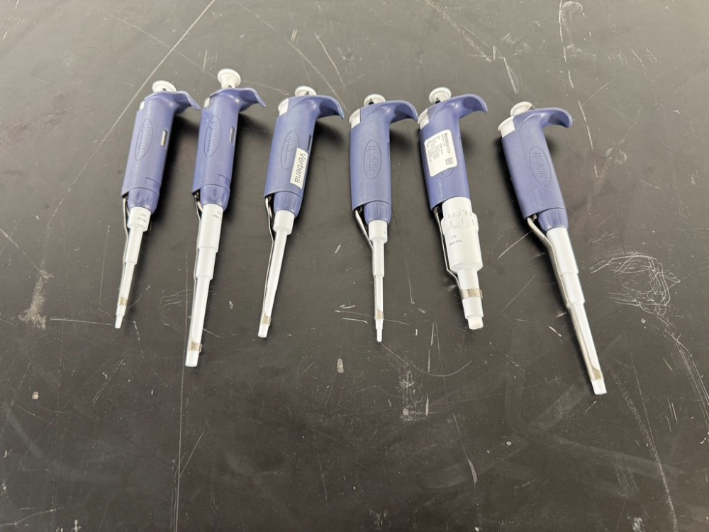 Image of Rainin Single Channel Pipettes - Quantity 6